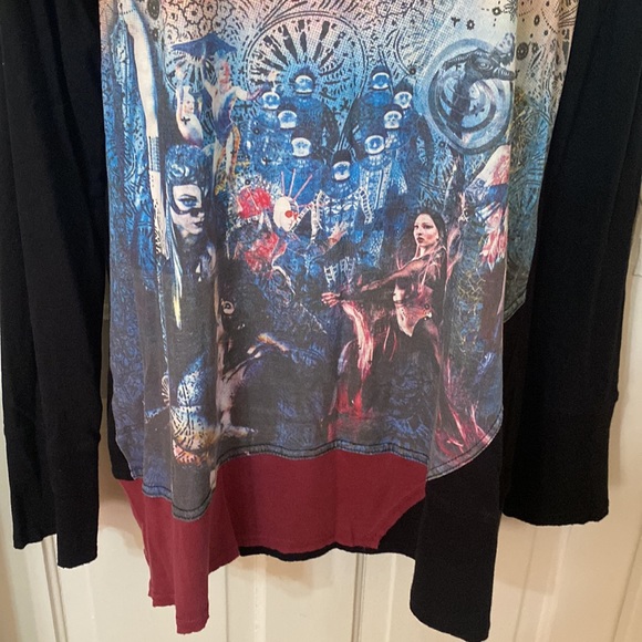 Cirque Du Soleil Osez Rever Dream Print Long Sleeve Pull On Tunic / Shirt / Top. - Picture 3 of 7